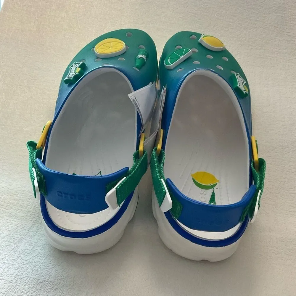 Crocs‎ Sprite Coca-Cola All Terrain Clogs Sandals Men's Size 11 Green  New